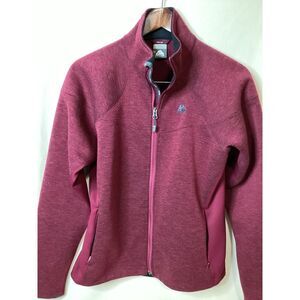 Nike ACG Thermal Full Zip Women Jacket Maroon Red Size Medium‎